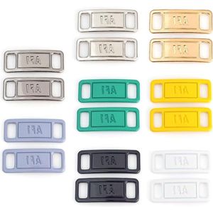 Allecto plus - 8 paar metalen vetergespen voor sneakers en wandelschoenen - elastische schoengesp - doe-het-zelf gesp - sportschoenen accessoires