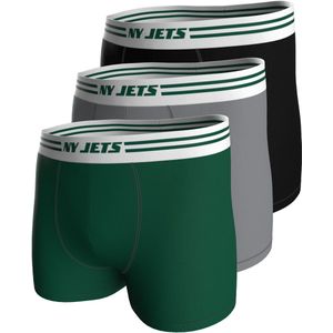 NFL - New York Jets - Boxershorts - Groen Grijs Zwart - 95% Katoen