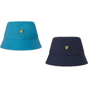 Lyle & Scott Ripstop reversible bucket hat - dark navy barrack blue