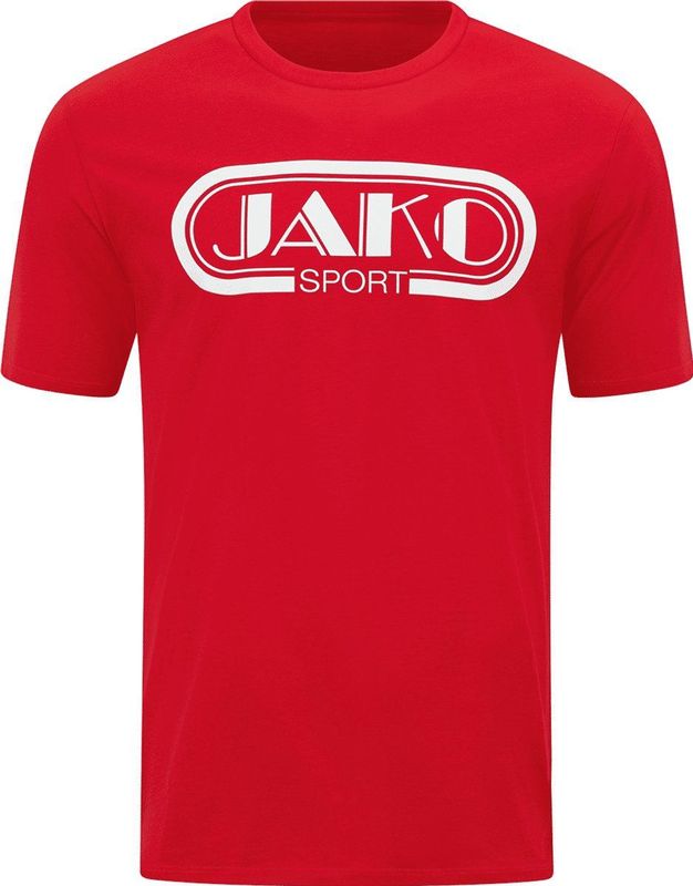 Jako - Retro T-Shirt - Rood - Heren