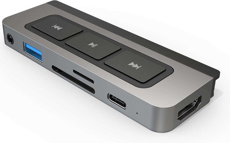 HyperDrive - USB-C 6-in-1 Hub - Zwart - Aluminium