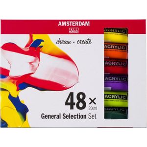 Amsterdam Standard Series acrylverf algemene selectie set | 48 × 20 ml