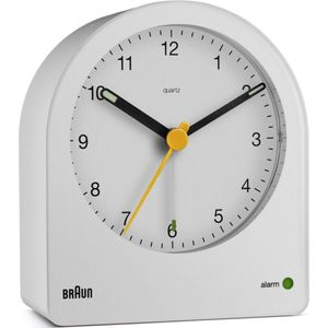 Braun BC22W - Wekker - Analoog - Stil uurwerk - Wit