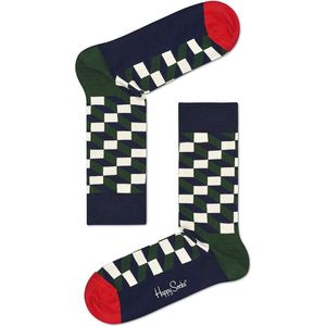 Happy Socks Filled Optic Sokken - Groen/Blauw/Rood - Maat 36-40