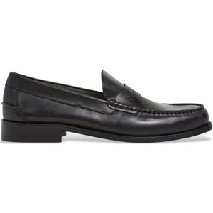 Hackett - Chesfield Loafer - Leren Loafers - Zwart - Plat