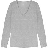 Claesen's® - Dames V-Neck T-Shirt SS - Grijs Melee - 95% Katoen - 5% Lycra