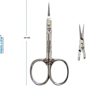 MEDLUXY® semi Pro - Nagelriemschaar - Recht - Spits / Scherp punt - 10 cm - [PM0083] - huid- en vellenschaartje, nagelriemknipper, Cuticle Cutter, voor verwijderen van nagelriemen