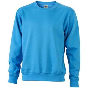 James and Nicholson Uniseks werkkleding Sweatshirt (Aqua Blauw)