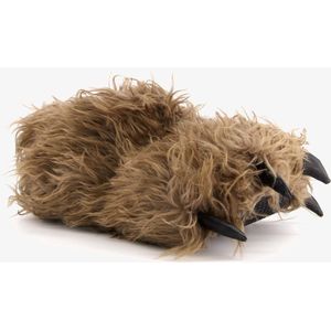 Thu!s heren pantoffels dierenpoot - Bruin - Sloffen - Maat 46