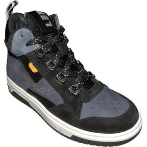 LEF by Piedro - LF20242370-5398 - Halfhoge Veterschoen - Zwart Blauw - Leder