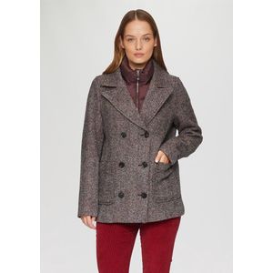 Type - Tussenmantel - Wol - Visgraat - Knoopsluiting - Korte Pasvorm