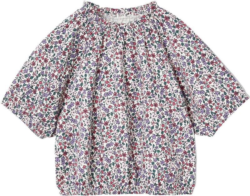 Crop Top - Ecru - Meisjes - Korte Mouwen - Ronde Hals