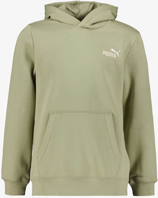 Puma ESS 2 Color Small NO. 1 Logo kinder hoodie groen - Maat 176