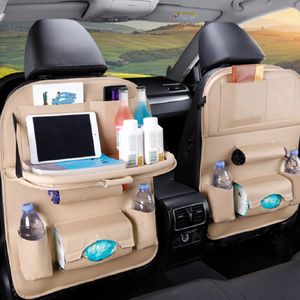 LuxeBass Autostoel Organizer Stoelorganizer (beige)- Auto Organizer - Car Seat Organizer - LB479