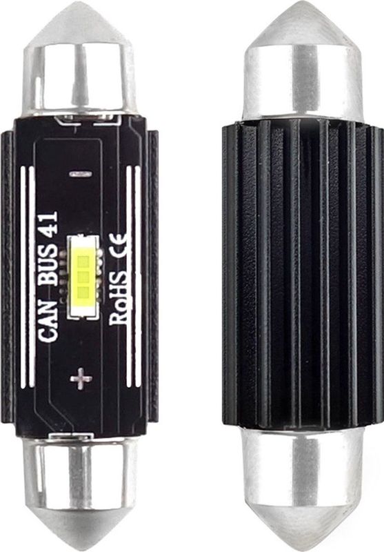 AMiO - LED CANBUS 1860 1SMD UltraBright Festoen - Wit - 41mm - 12V/24V