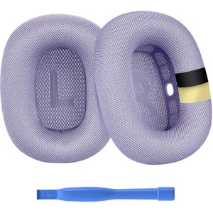 Vervangende Oorkussens voor AirPods Max Hoofdtelefoon van MMOBIEL – Premium - Mesh Fabric Koptelefoon Oorkussens met Siliconen Laag – Noise Isolation Hoofdtelefoon Earpads – Paars