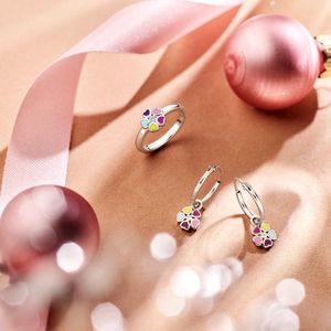 Gerhodineerd Zilver Ring Bloem En Met Zirkonia 1337849