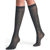 FALKE Vitalize transparante met compressie materiaal sheer 20 DEN kniekousen dames grijs - maat 35-38