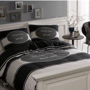 Papillon Bellagio dekbedovertrek - Zwart - 2-persoons (200x200/220 cm + 2 slopen)