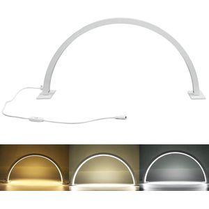 Halve maanlamp voor nagels en wimperverlenging - 35W dimbare LED tafellamp - koele en warme verlichting - Manicurelamp voor schoonheid, wimpers en tatoeage - EU-stekker .
