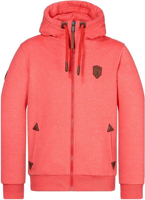 Naketano - Hoodie Schwarzkopf - Cherry Red Melange