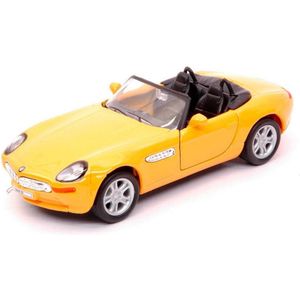 BMW Z8 (Geel) (10 cm) 1/34 Welly - Modelauto - Schaalmodel - Miniatuurauto - Speelgoed voor kinderen jongens meisjes - Sinterklaas Kerst Cadeau - Speelgoedauto