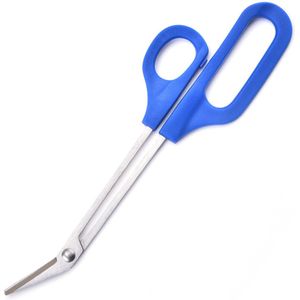 Teennagelknipper met lange steel - 20 × 6 cm - 1 stuk - Roestvrij staal - Nagelschaartje - Geschikt voor dikke nagels - Blauw