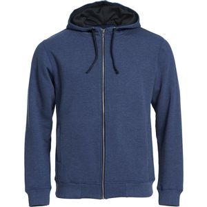 Clique Classic Hoody Full Zip 021044 - Blauw-melange