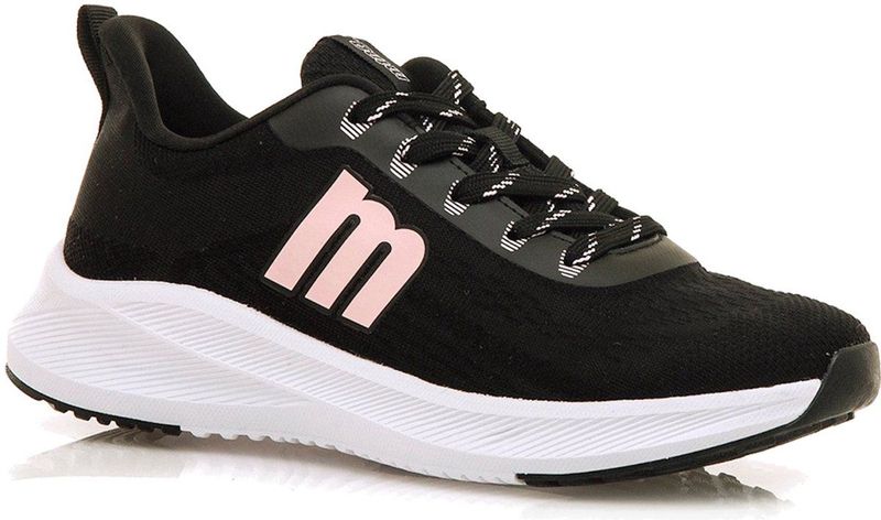 Mustang - Somo - Sportschoenen - Zwart - Plat - Veters - Casual