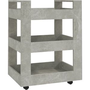 vidaXL-Keukentrolley-60x45x80-cm-bewerkt-hout-betongrijs