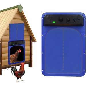 Automatische kippendeur, automatisch kippenluik zonder schuif | Deuropener kippenhok