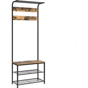 Vicco Fyrk Garderobe – 70 x 190 cm Antiek hout