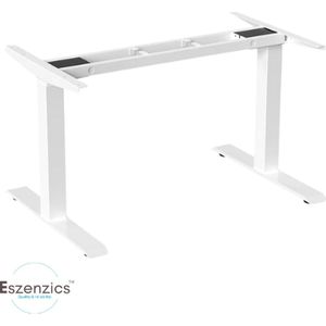 Eszenzics™ Zit Sta Bureau - Elektrisch verstelbaar tot 127 cm - Geheugenfunctie - Ergonomisch - Tot 180x80cm bureaublad - Dubbele motor -Kantoor - Thuis - Wit