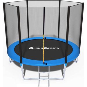 Viking Choice Trampoline 305 cm Blauw - Compleet met Veiligheidsnet, Ladder & Randafdekking