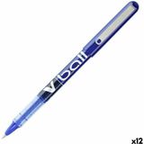 Pen Roller Pilot V Ball 0,7 mm Blauw Metaal/Plastic (12 Stuks)