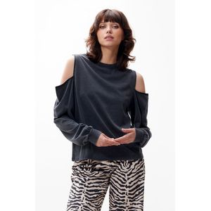 Catwalk Junkie - Faded Dark Grey - Longsleeve - Open Shoulder