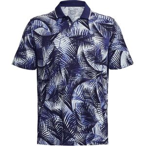 UA Iso-Chill Grphc Palm Polo-Midnight Navy / / White