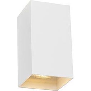 QAZQA sabbir - Design Wandlamp Up Down voor binnen - 2 lichts - D 80 mm - Wit - Woonkamer | Slaapkamer | Keuken