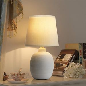 Bureaulamp - Keramiek - Lamp - Met Schakelaar - Snoer 1.3 Meter - E14 - Grijs