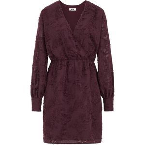 WE Fashion korte jurk donkerrood