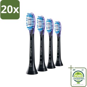 20 x Philips Sonicare - Opzetborstels - G3 Premium Gum Care - Gezond Tandvlees - 4 opzetborstels - HX9054/33 - Grootverpakking - Philips Sonicare - Tandenborstel - Tandvleesgezondheid - Gevoelig Tandvlees - Tandplak Verwijderen