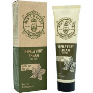 Men’s Master Ontharingscrème voor Mannen - Toverhazelaar & Salie - Gevoelige Huid - Ideaal voor Wielrenners - 150 ml + 25 ml