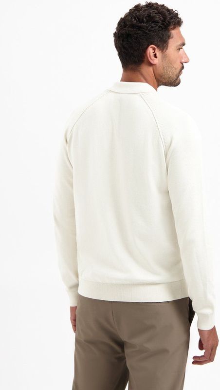 No Excess - Trui - Taupe - Knitwear - Halve Rits - Polokraag