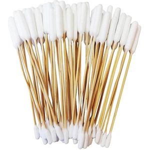 Extra Grote Oor Cleaners voor Honden - 15cm Bamboe Wattenstaafjes (50 Pack)