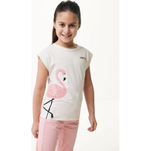 Mexx T-shirt With Artwork - Meisjes Kleding - Off White - Maat 158-164