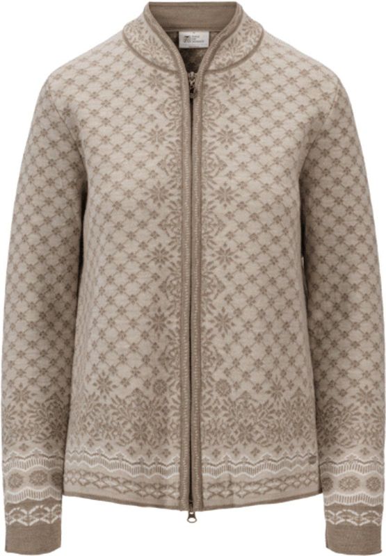 Dale of Norway - 83341 SOLFRID FEM JACKET P00 - Dames vestenDames truien - Kleur: Taupe - Maat: L