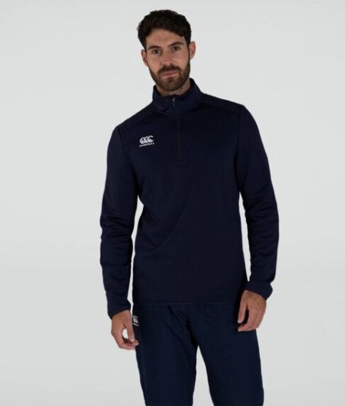 Quarter Zip Midlayer Training Top Navy - 2XL