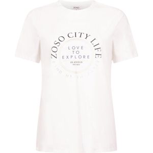 Zoso T-shirt Selma 254 0005 0006 Offwhite Army Dames Maat - XL