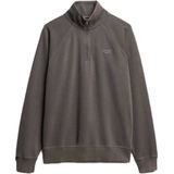 Superdry - Essential Logo - Sweatshirt - Grijs - Met Halve Rits