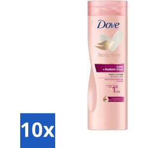10 x Dove Bodylotion Care & Glow 400 ml - Vegan - Verzorging